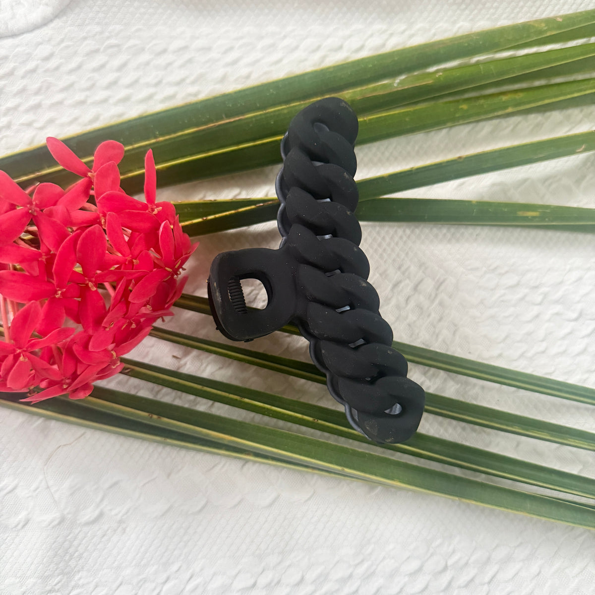 Black Hair Braid Clutch