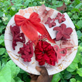 Crimson Desire: Premium Maroon & Ruby Red Hair Accessories Set