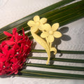 Twin Flowra Clutch Yellow