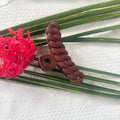 Brown Hair Braid Clutch