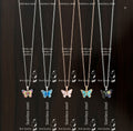Sona Gold Anti-Tarnish Stainless Steel Butterfly Pendant Necklace with Vibrant Enamel Work for Women & Girls